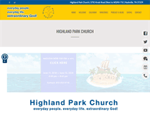 Tablet Screenshot of highlandparkchurch.com